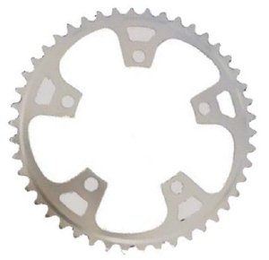 Chainring for compact crankset ø110 5H alu silver