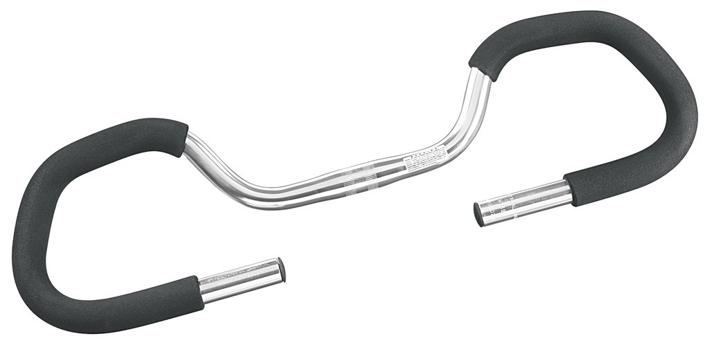 Multifunctional handlebar silver with grips