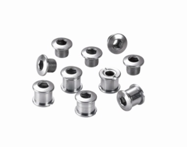 Chain ring nuts for tripple crankset