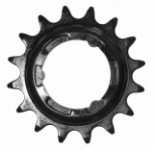 Gear wheel cranked