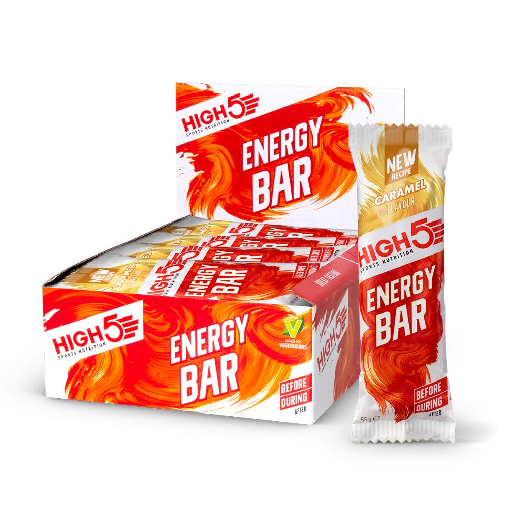 High5 Energy Bar Caramel 55 gram Box with 12 pcs
