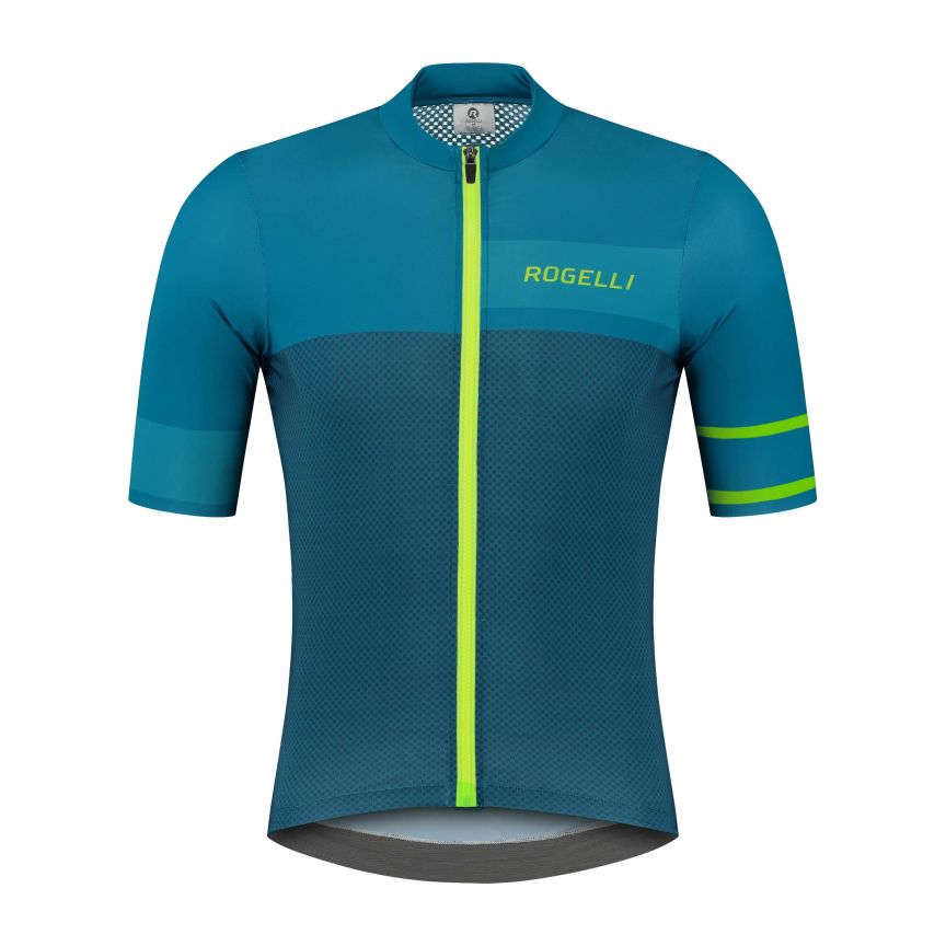 Rogelli Block Cycling Jersey Blue/Lime