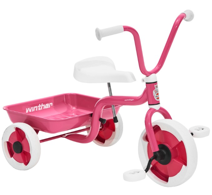 Winther tricycle in the original pink color
