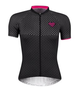 Force Points Cycling Jersey Black/Purple for Women